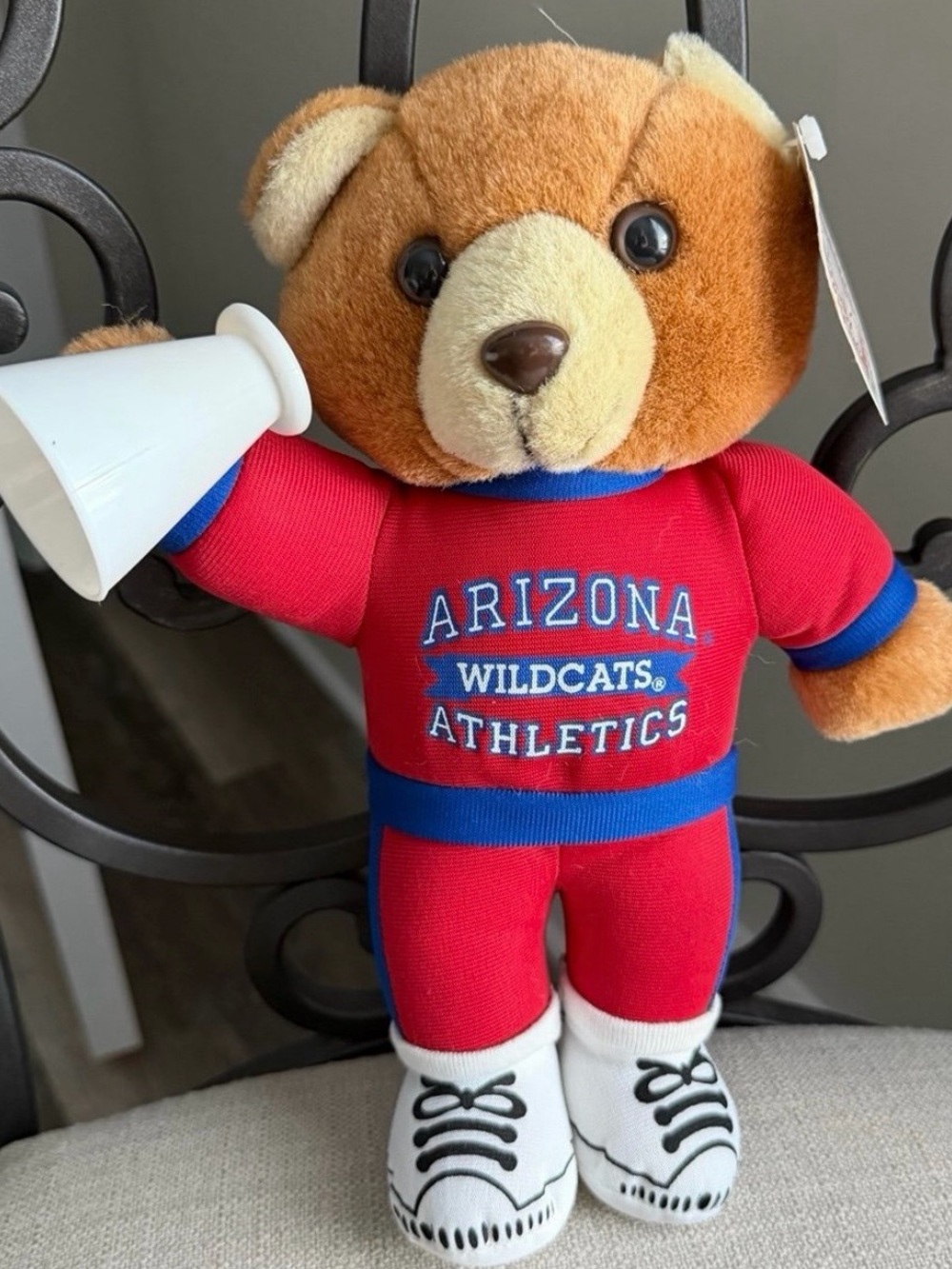 Arizona Wildcats Red Plush Cheer Bear - Kids Toy - Picture 8 of 9